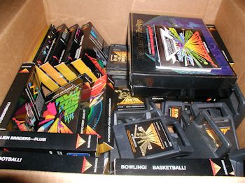 Magnavox Odyssey2 program cartridges.