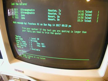 DEC Rainbow telnet session